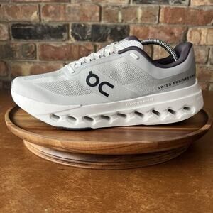 On Cloud Cloudsurfer Next Women's 10.5 Glacier White Road Running Shoes Sneakers